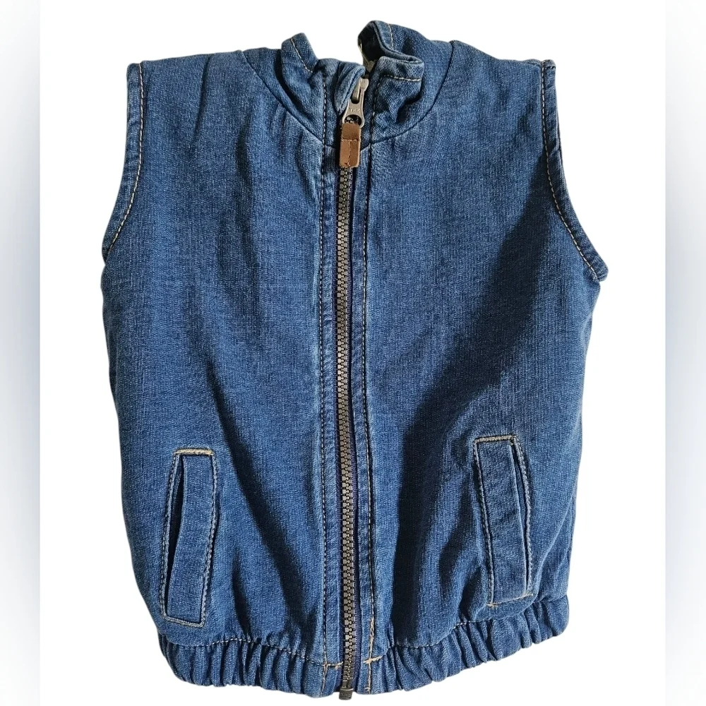 Carter's Denim Zip Up Vest Kids (24M)